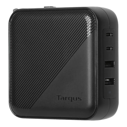 Targus Universal 100 W 4-Port vægoplader - med rejseadaptere